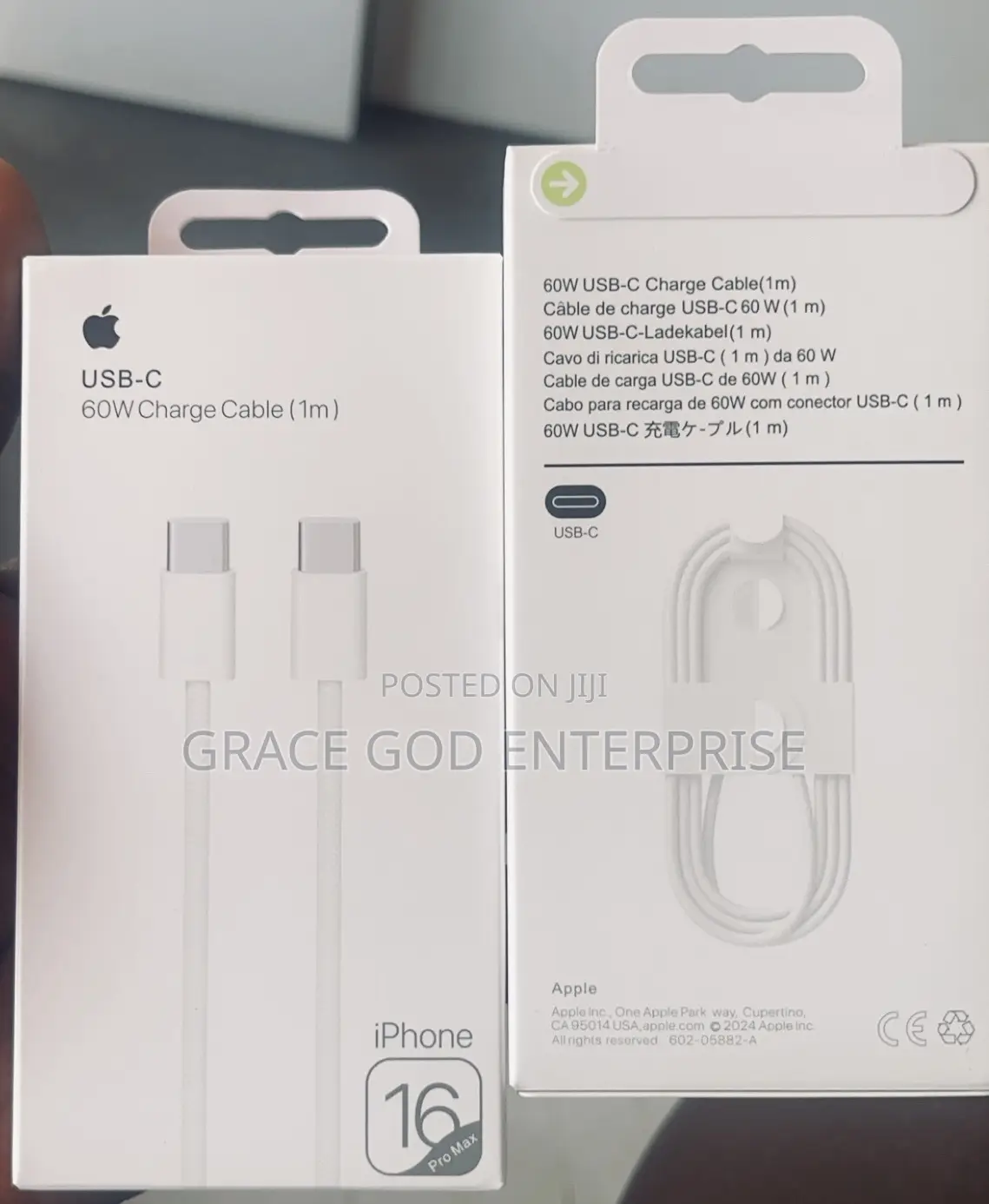Original 60w Braided Usb-C to Usb C Fast Charger for 15 16