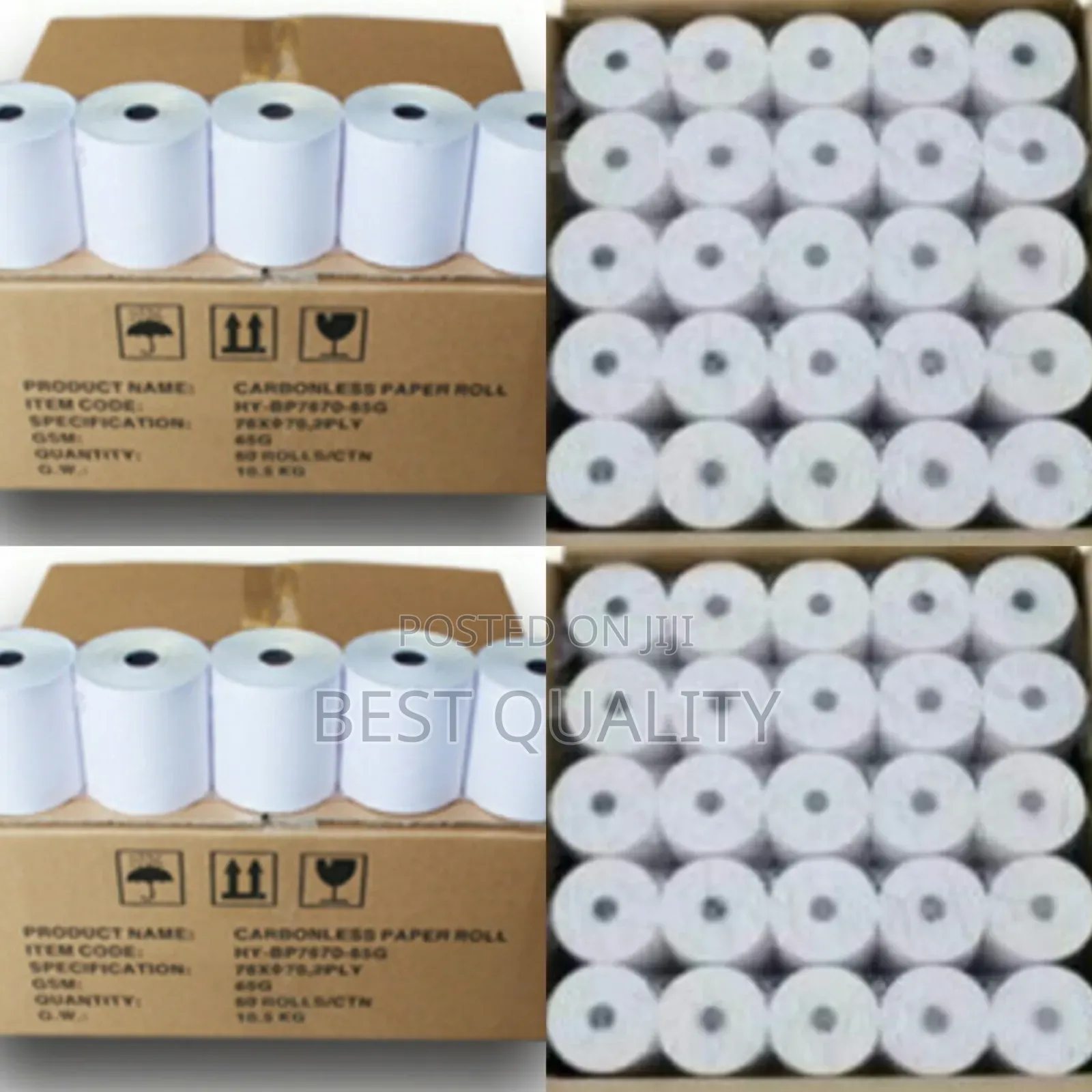 80mm X 80mm Thermal Paper (50 Rolls)