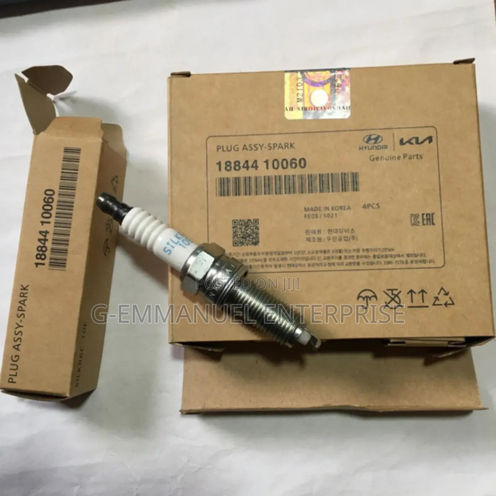 Hyundai Veloster 2015-17 Spark Plugs Original Korean.