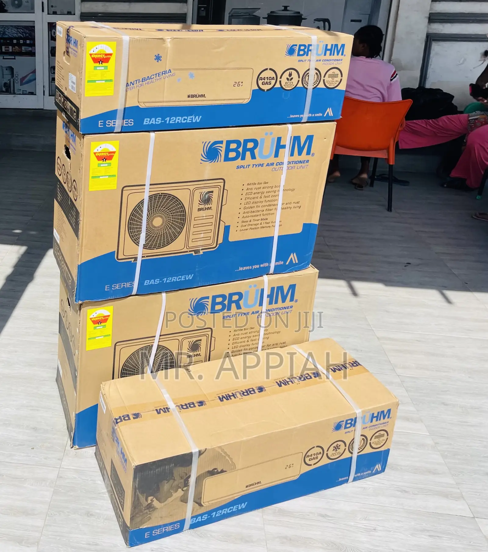 Super Cooling Bruhm 2.5hp Inverter Ac With Remote Control.