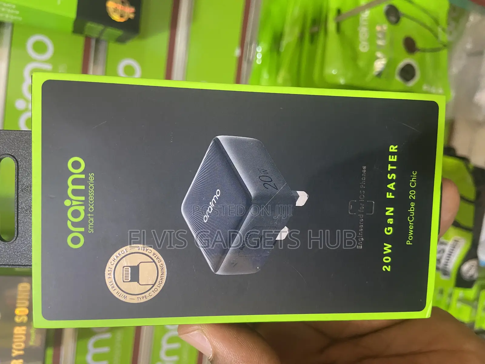 Oraimo Powercube 20 Chic 20W With Type-C to Lightning Cable