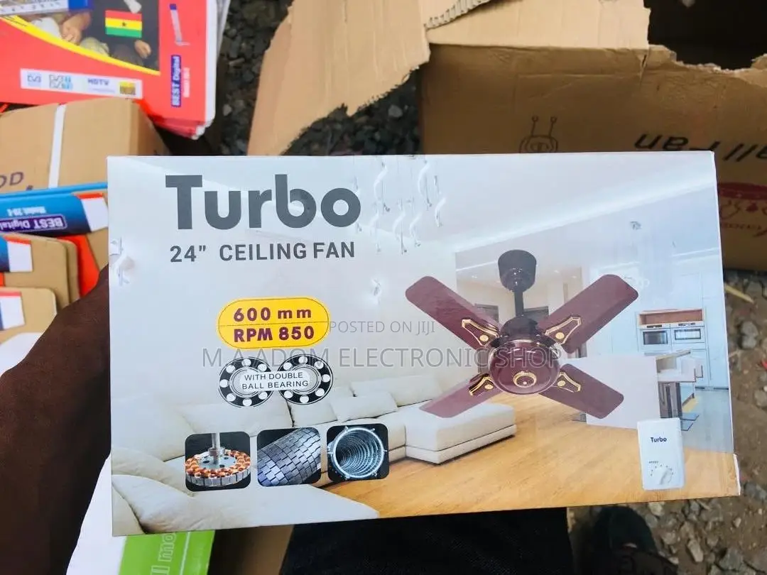 Turbo 24" Ceiling Fan: Boost Productivity Comfort