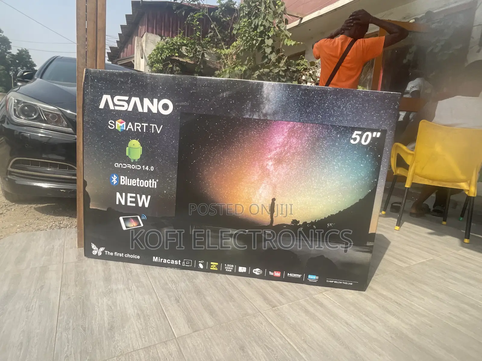 Asano 50′′ 4K Smart LED TV – Black With Epic Cinema Effect