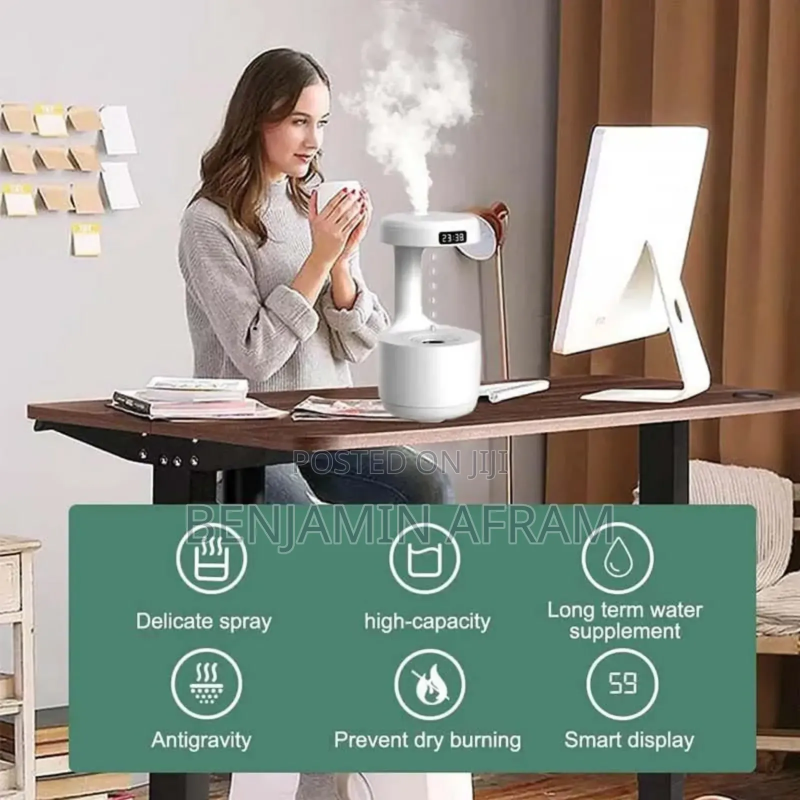 Antigravity Air Freshener Clock Diffuser