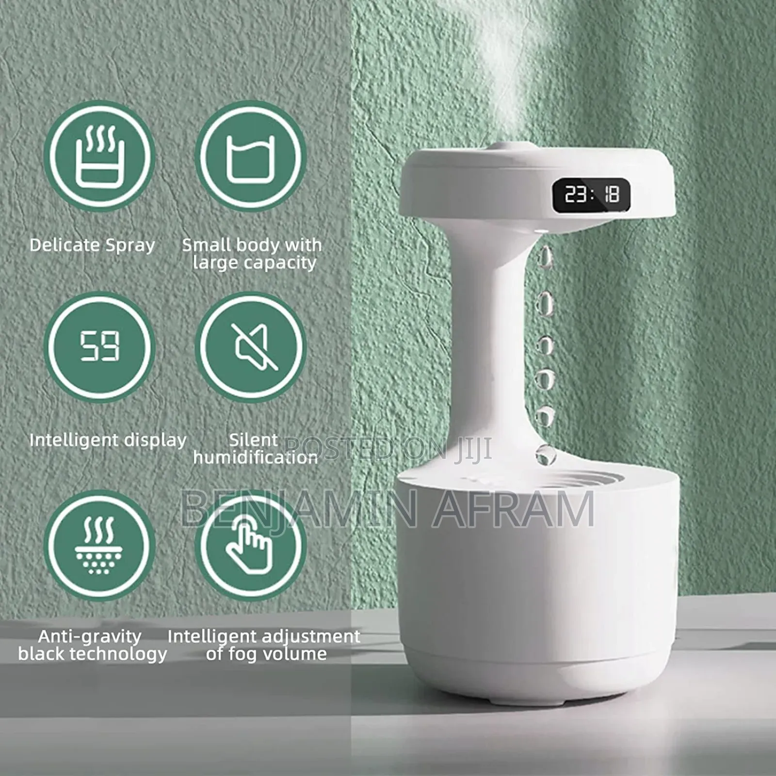 Antigravity Air Freshener Clock Diffuser