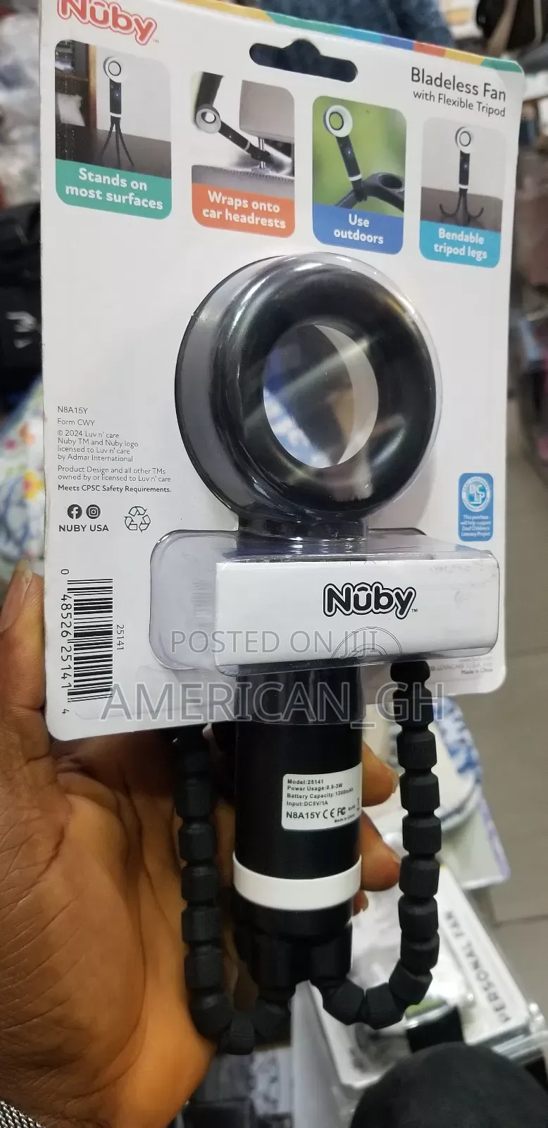 Nuby Bladeless Rechargeable Fan