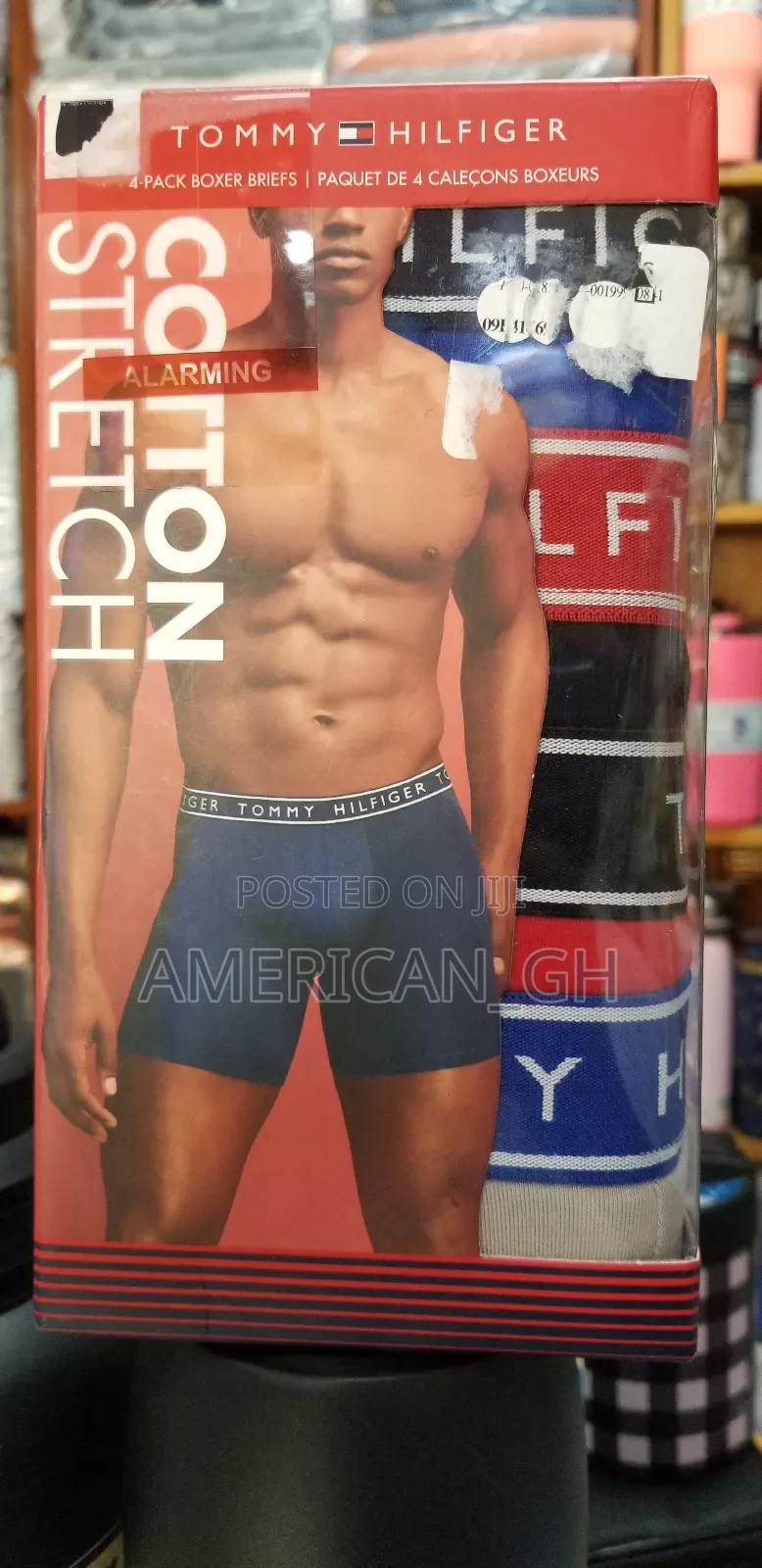 Tommy Hilfiger Cotton Stretch 4 Pack Boxer Briefs