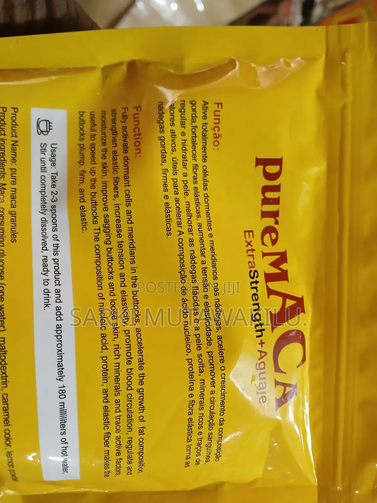 Maca Powder and Syrup.