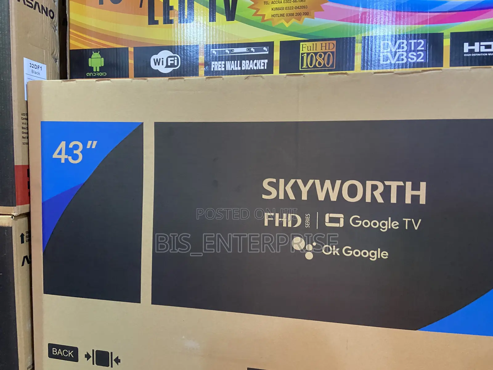 Quality Skyworth 43” Google Tv Qled