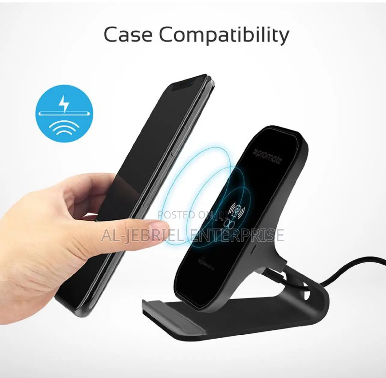 Promate Auradock-6 Ultra-Fast 15W Wireless Charging Stand