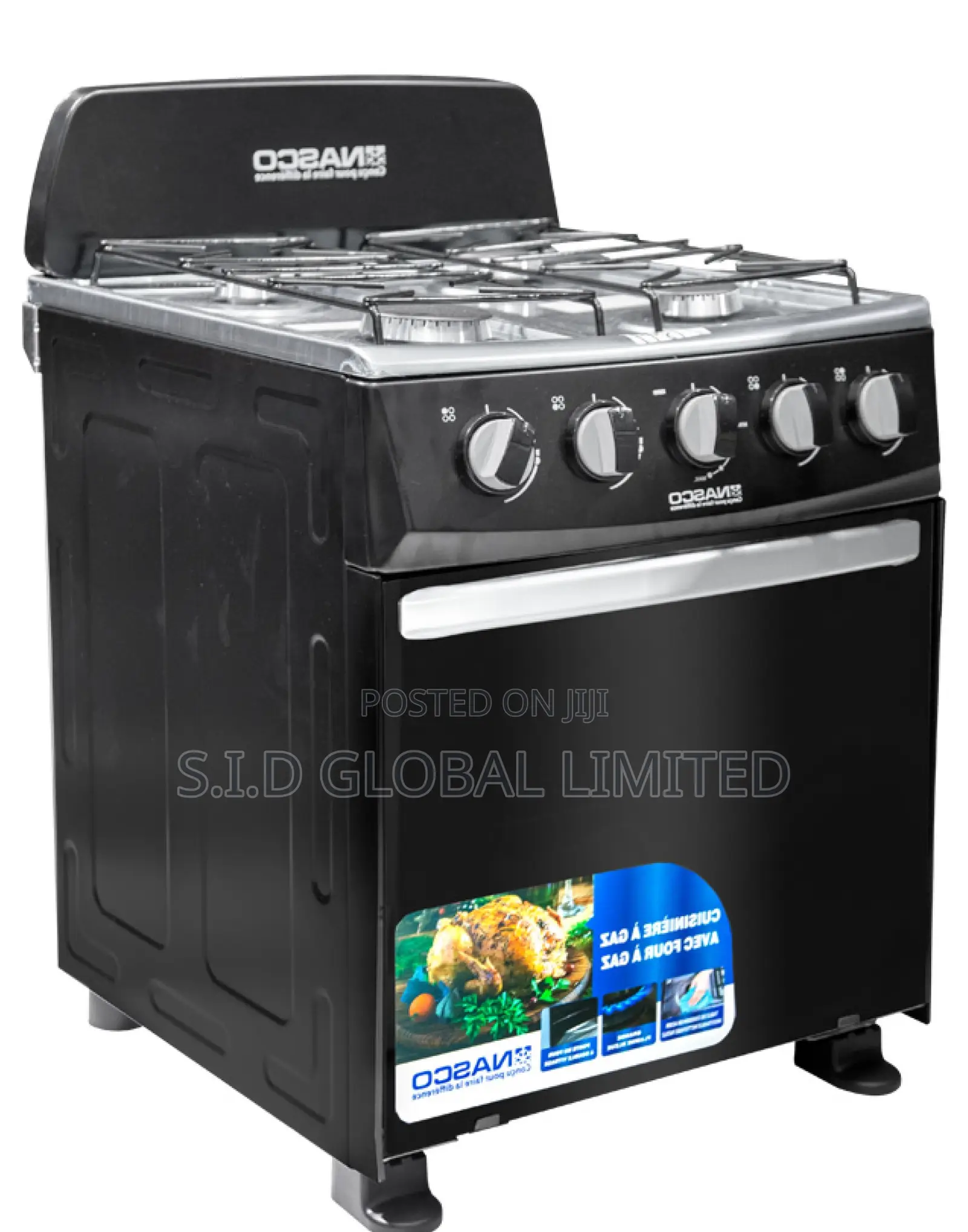 Sustainable NASCO-4-BURNER-GAS-COOKER-OVEN