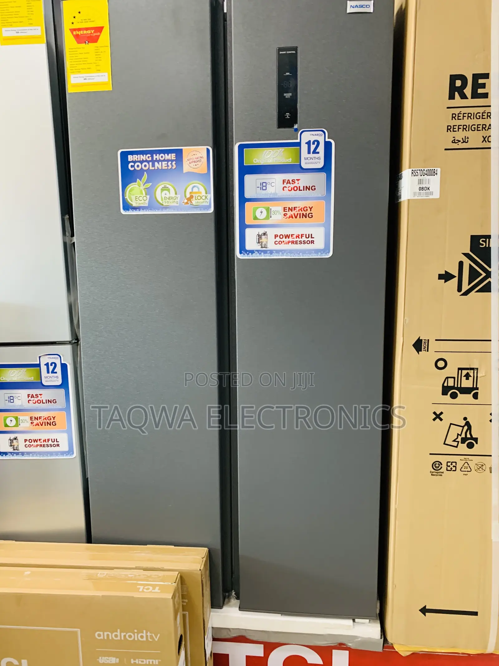 Energy Savings Nasco Side -Side Refrigerator