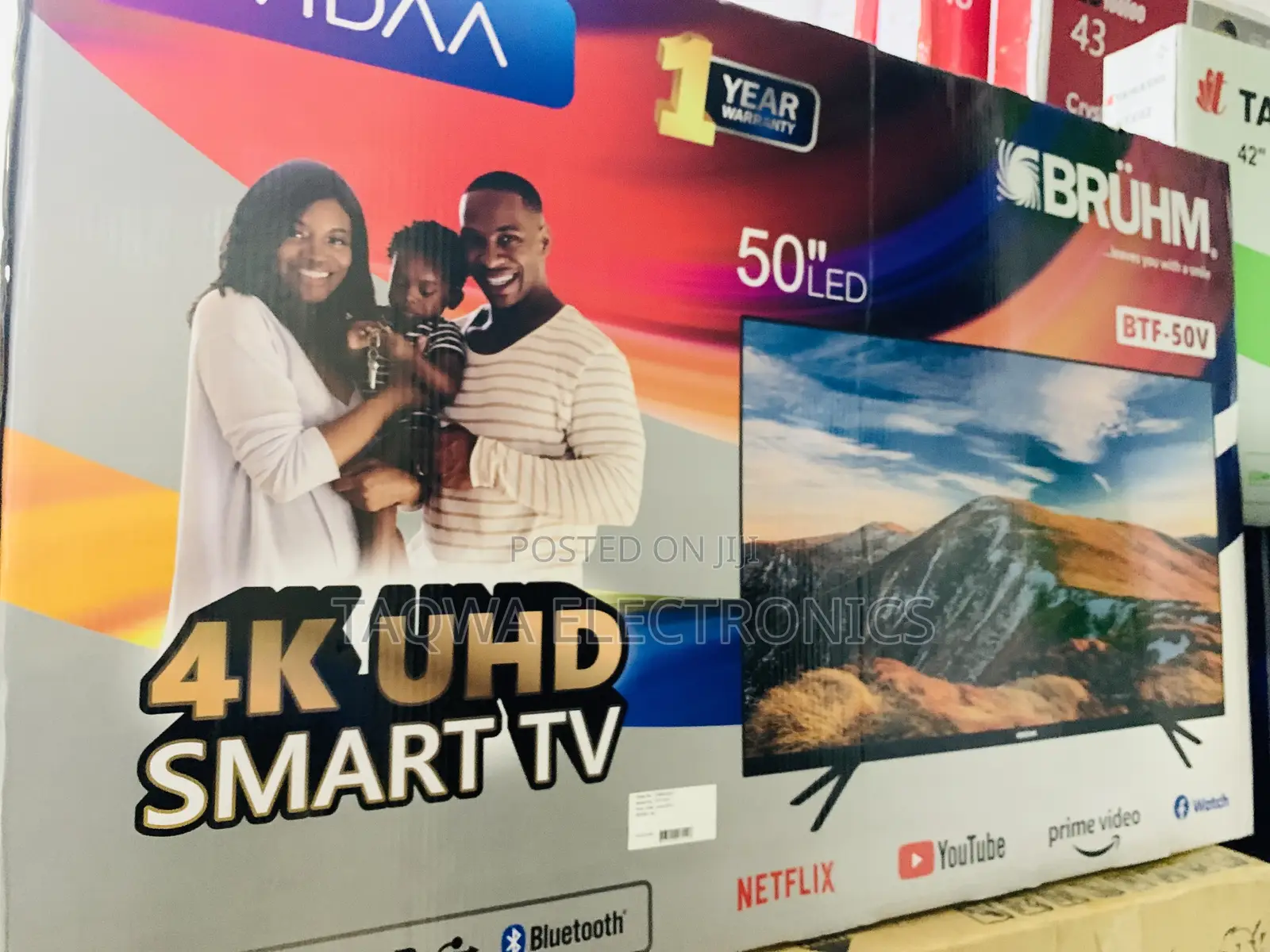 Frameless 50 Inches Bruhm Android Tv