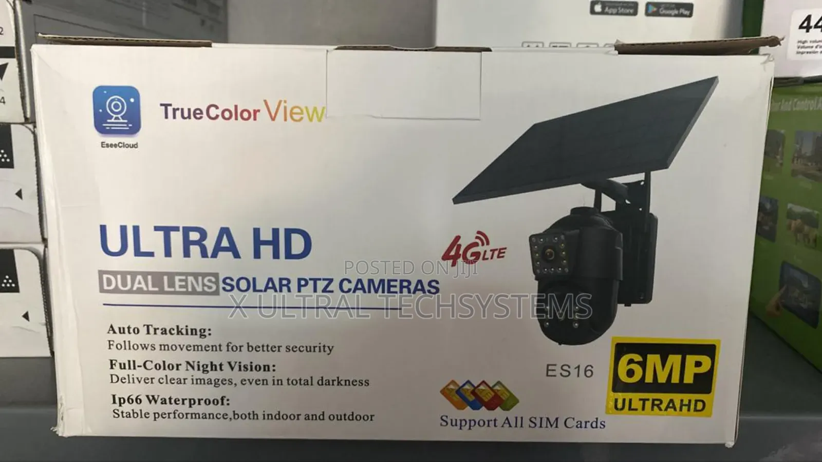 4g Ai Smart Solar Camera ( All Sim Card )