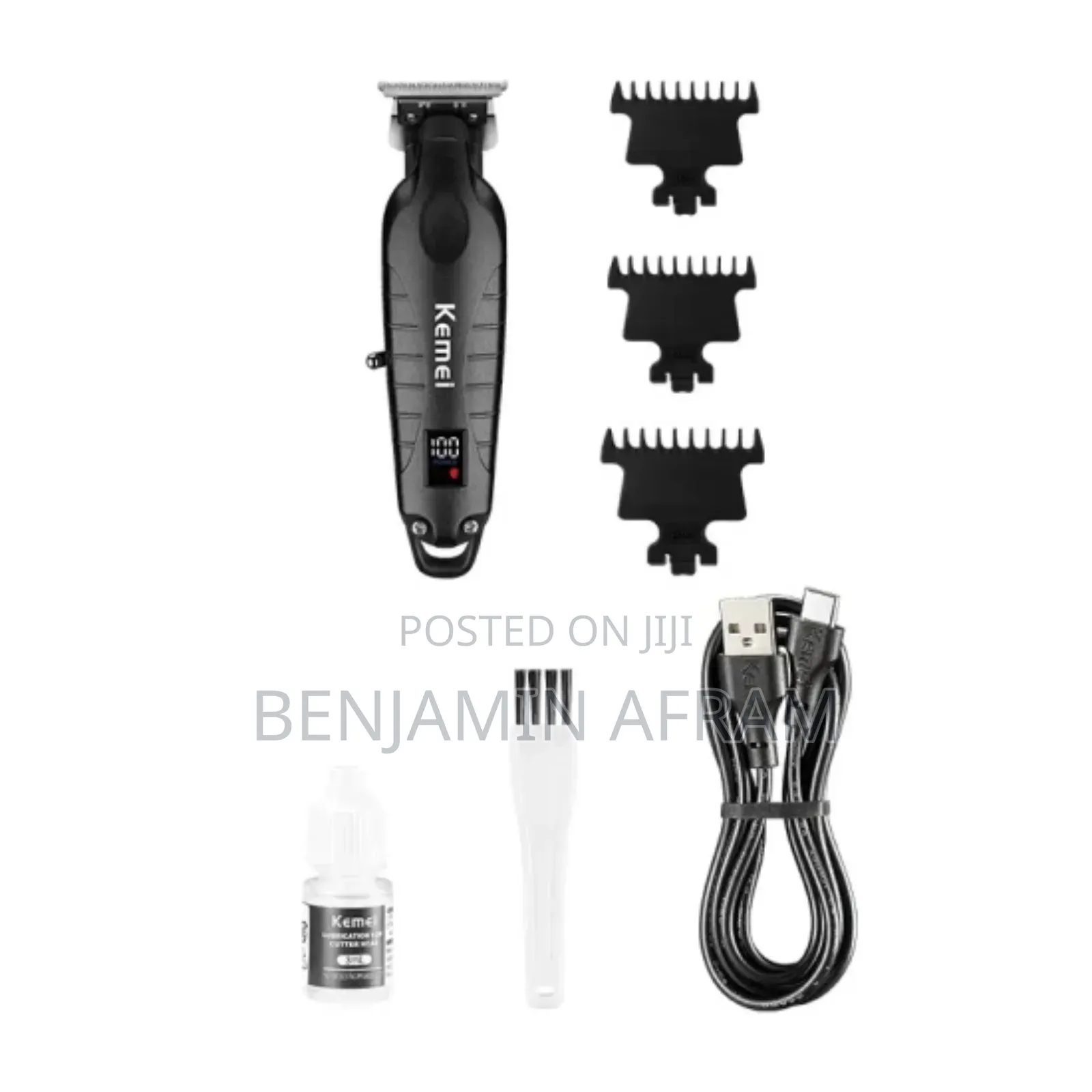 Rechargeable Metallic Hair Clippers