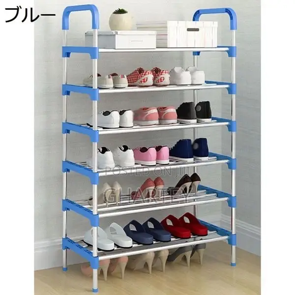 6 Layers Shoe Rack/ Shoes Organizer Blue