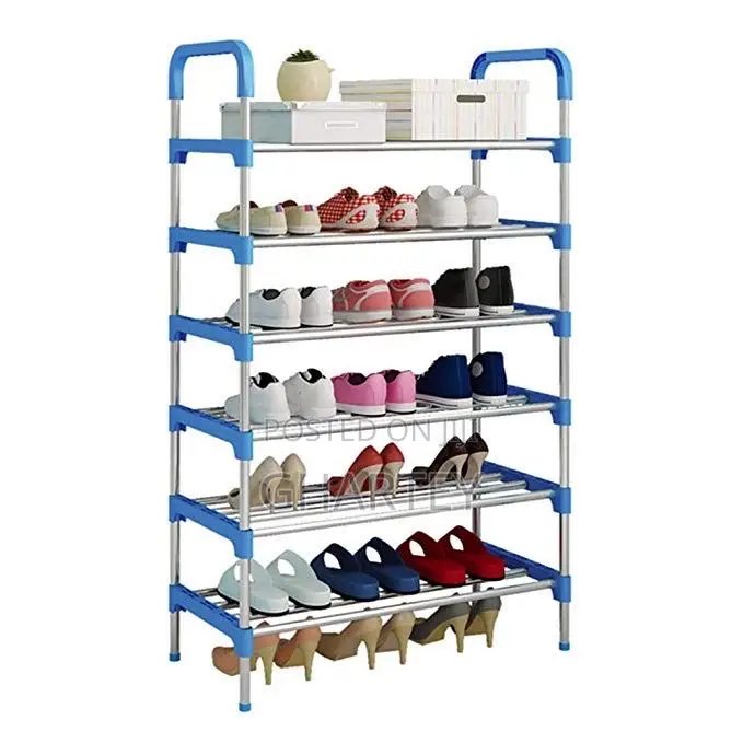 6 Layers Shoe Rack/ Shoes Organizer Blue