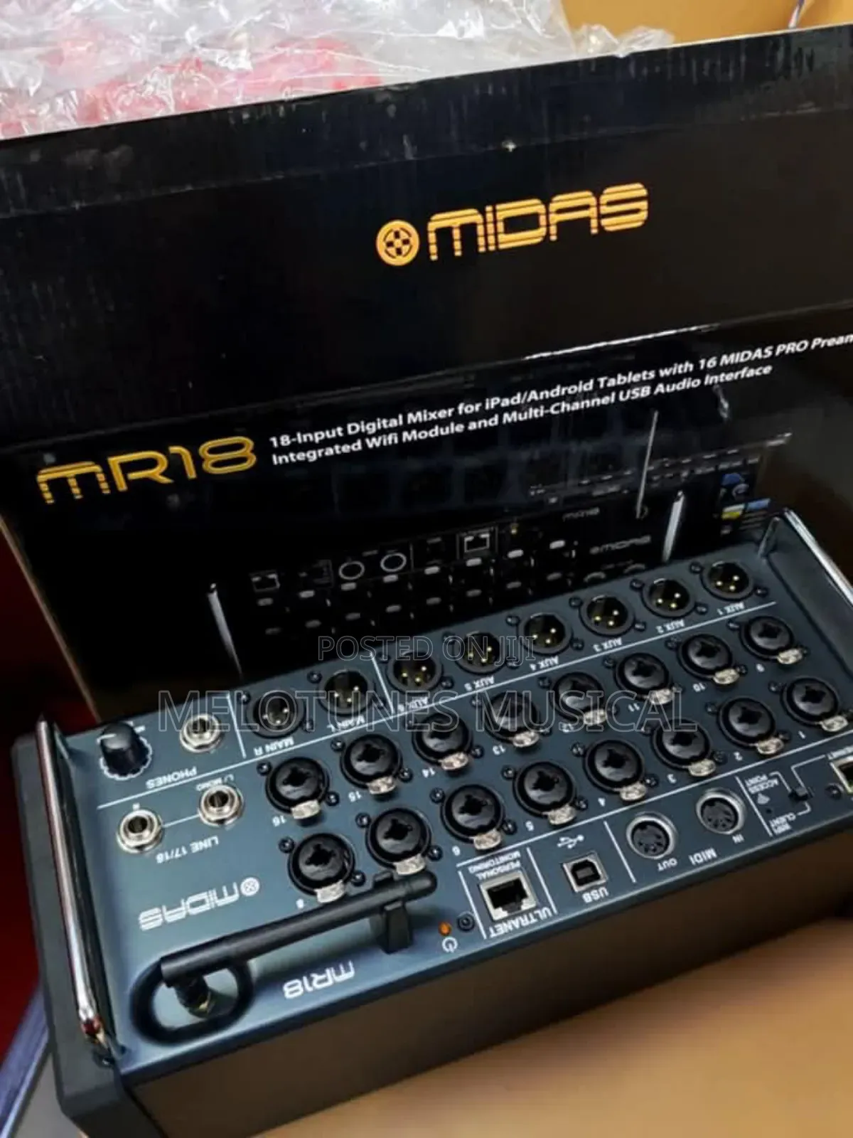 Midas Mr18 18-Channel Tablet-Controlled Digital Mixer