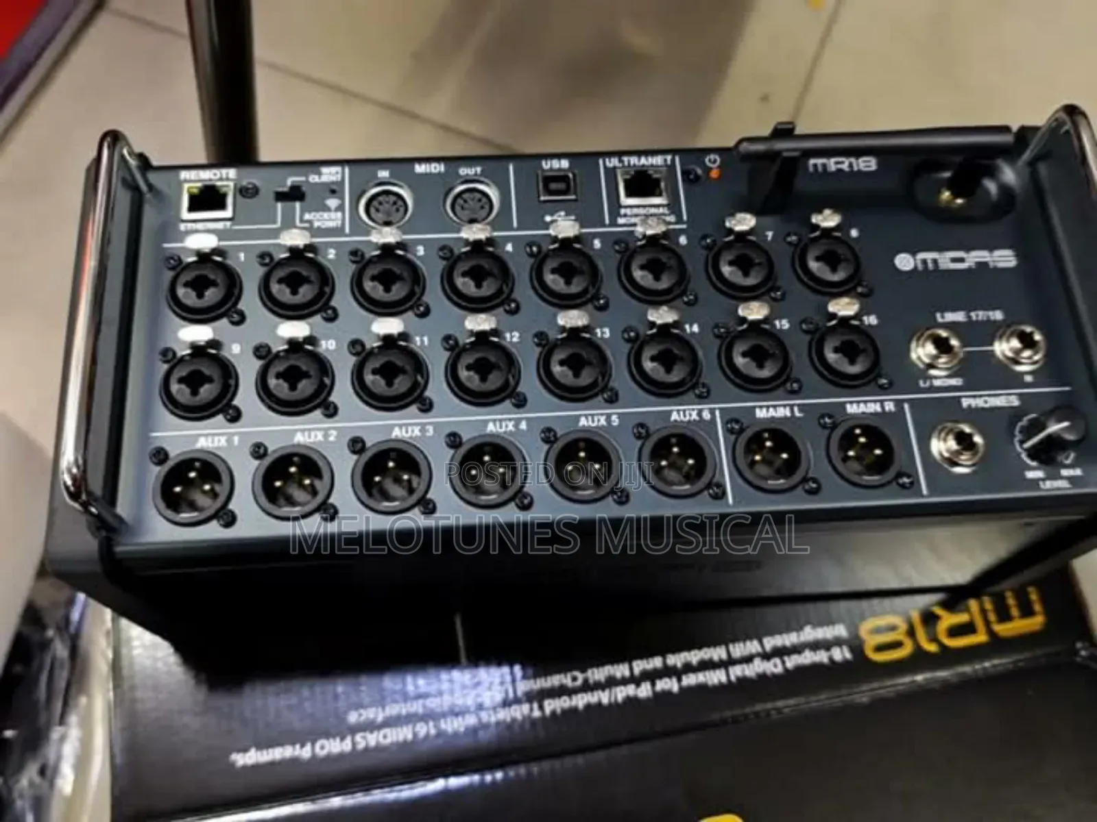 Midas Mr18 18-Channel Tablet-Controlled Digital Mixer