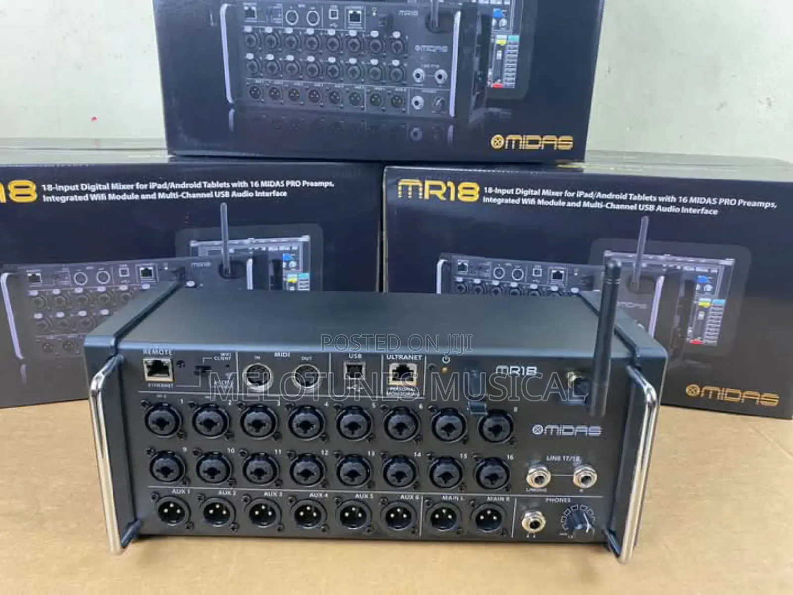 Midas Mr18 18-Channel Tablet-Controlled Digital Mixer