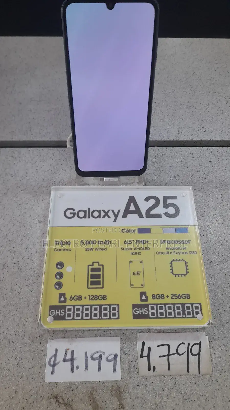 New Samsung Galaxy A25 128 GB Blue