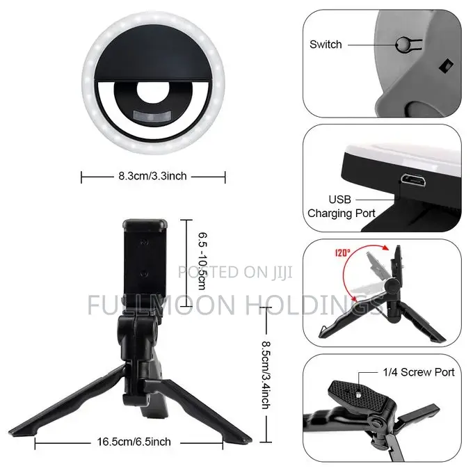 Selfie Light With Handheld Tripod