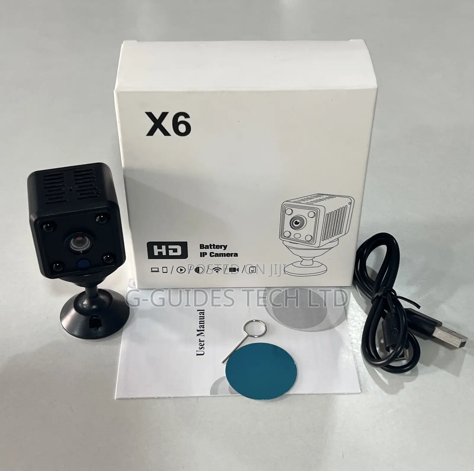 X6 Mini Wifi IP Camera , X6 Wifi Hidden Camera With Battery