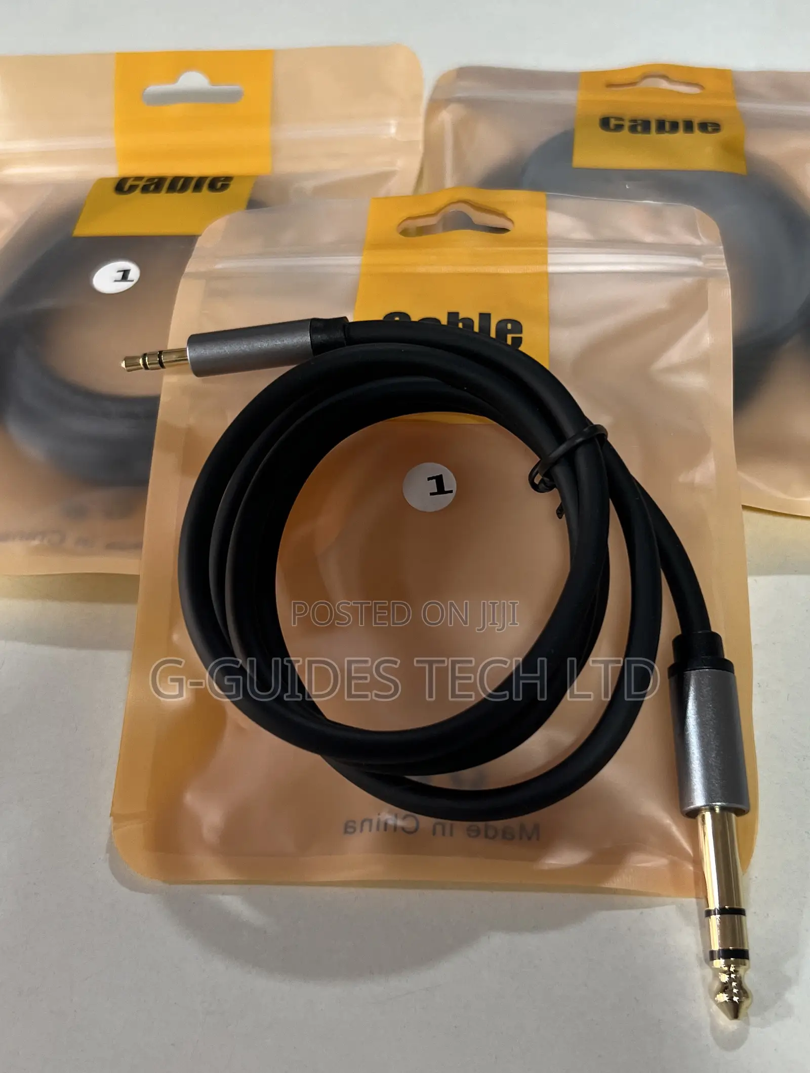 1M 3.5mm to 6.5mm Stereo Audio Cable or AUX Cable