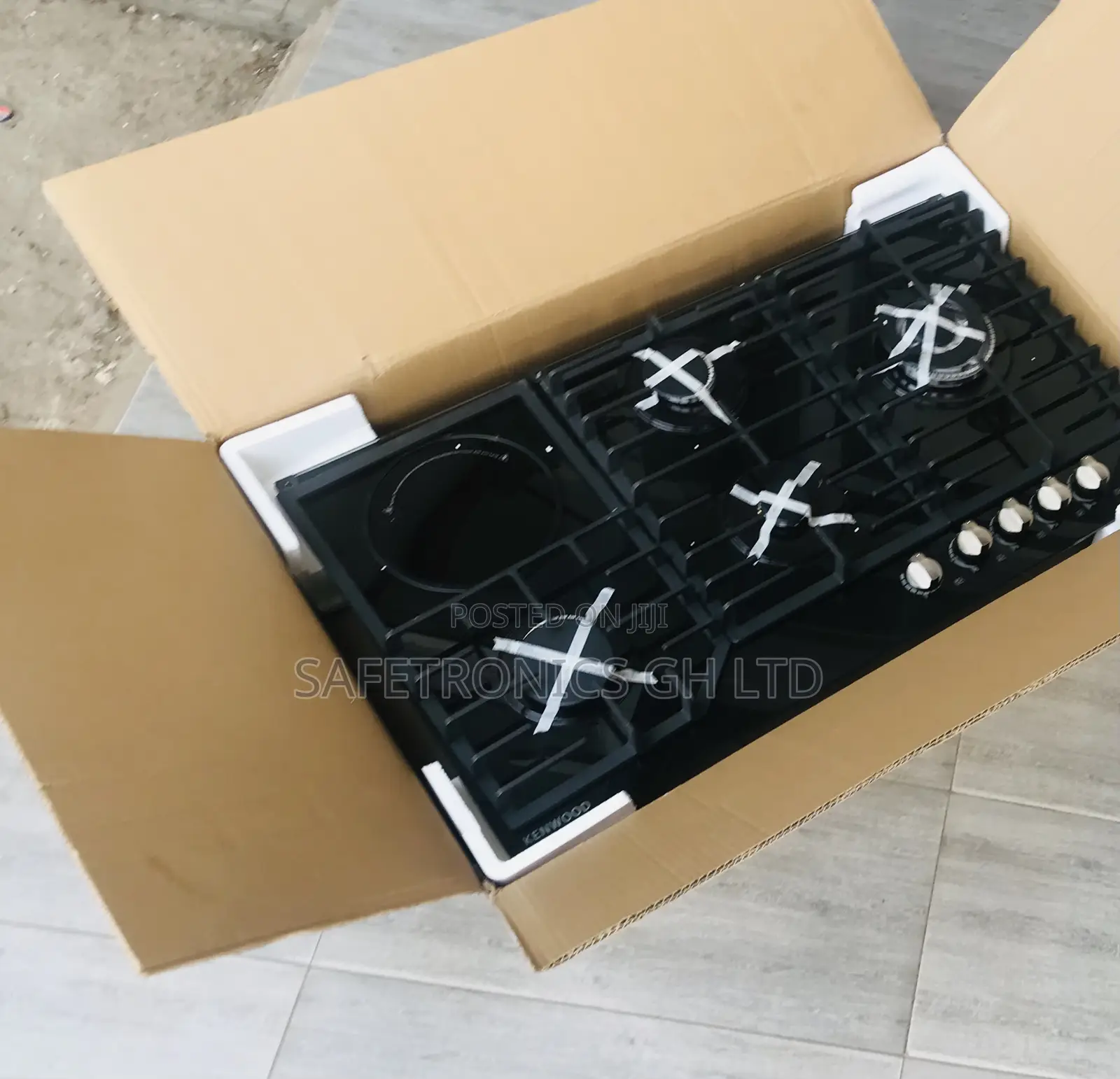 Order Black Glass 90cm Kenwood 4 Gas 1 Electric
