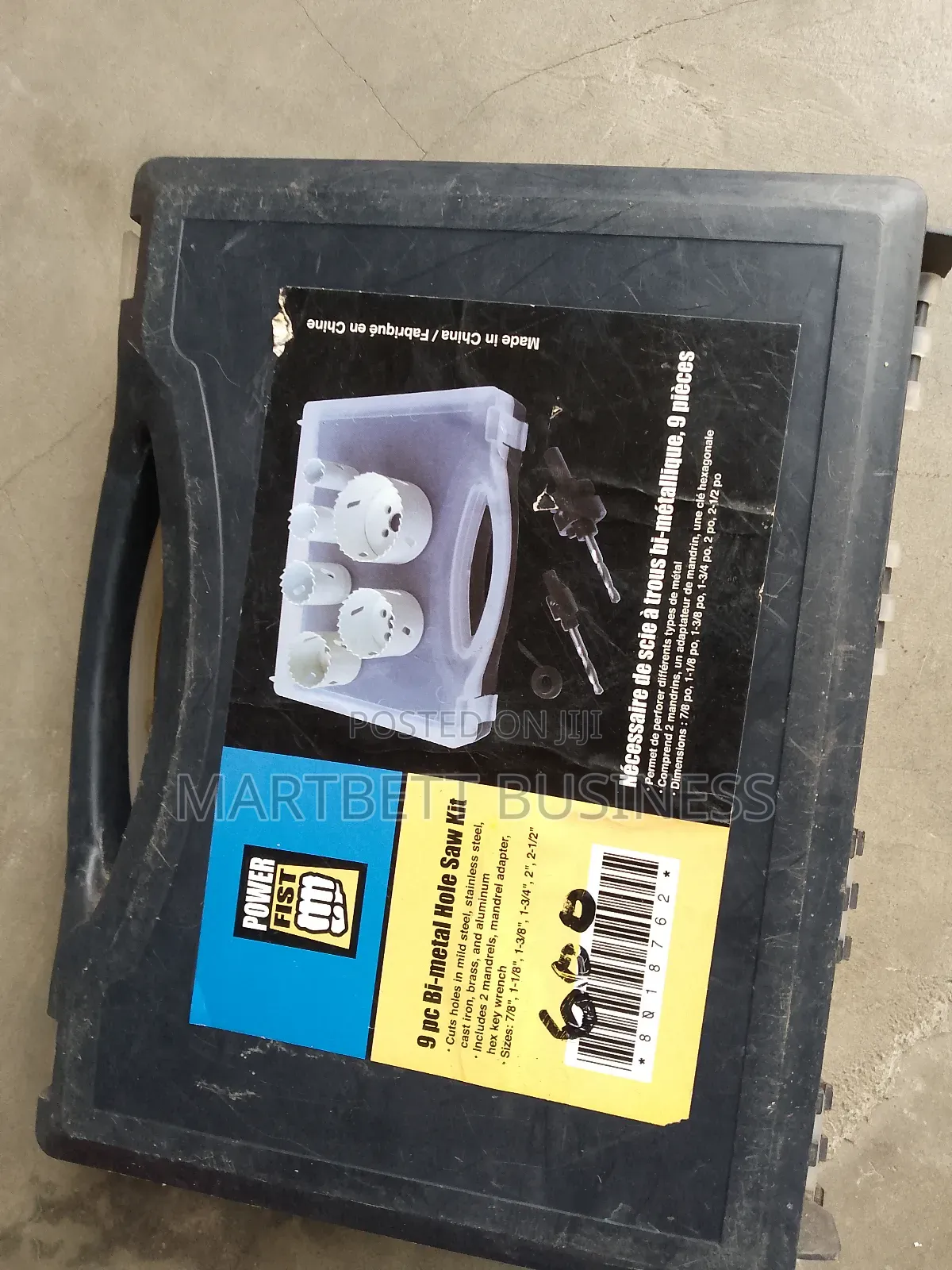 9cs Bi Metal Hole Saw Kit