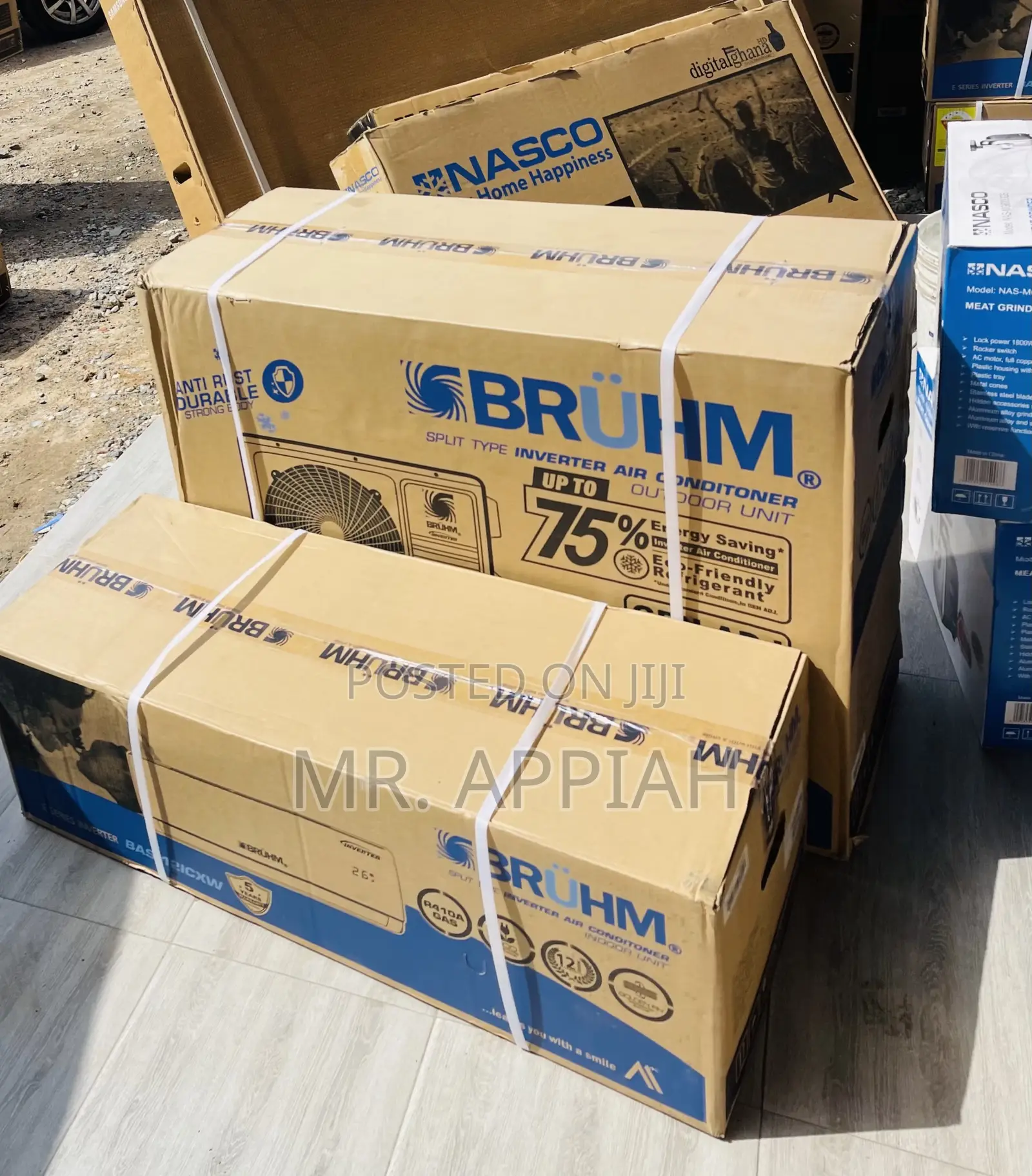 Efficient Bruhm 2.5hp Smart Inverter Air Conditioner.