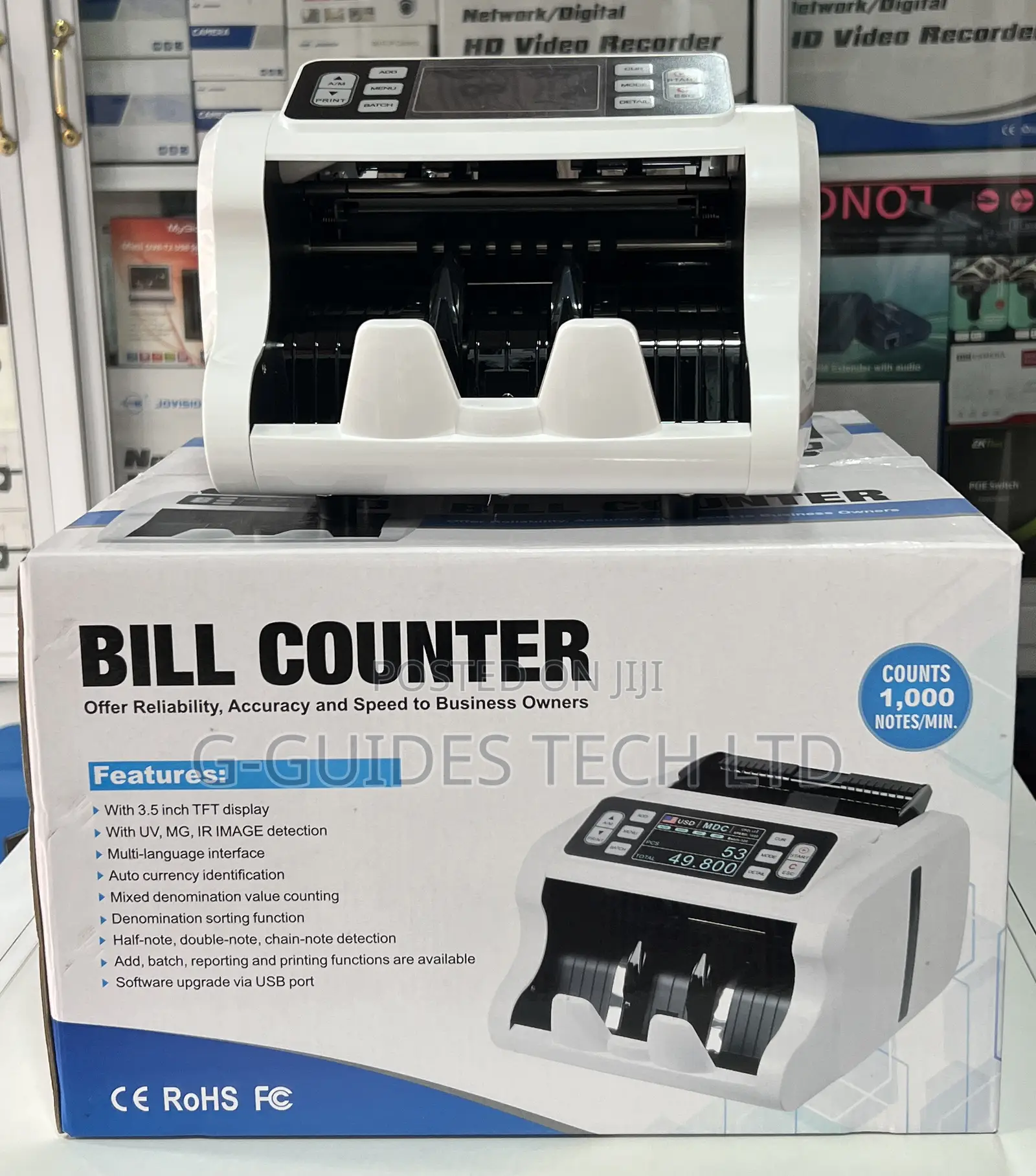 Al-N50 Bill Counter, Money Counting Machine Multi-Currency
