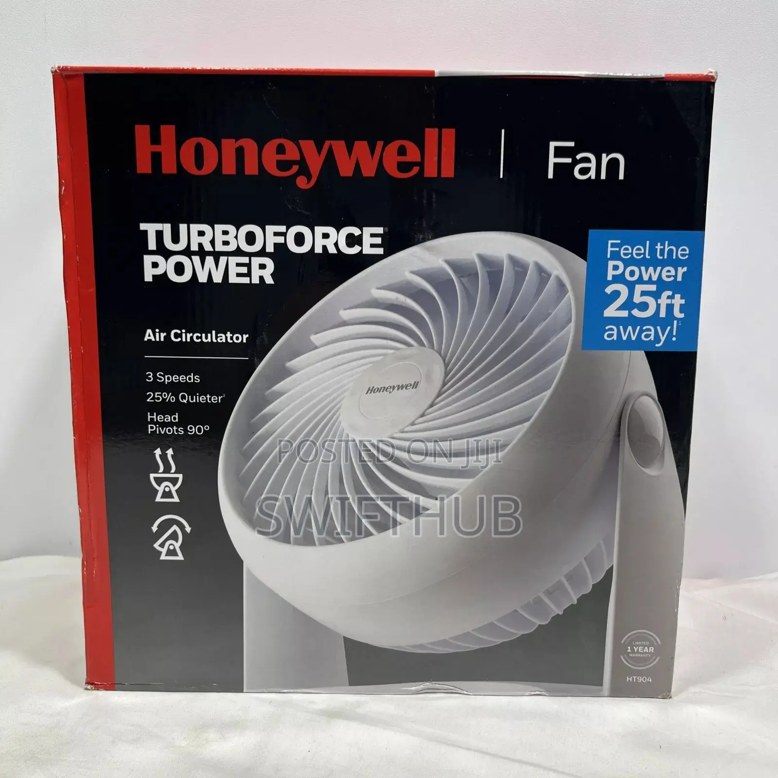 Honeywell HT904 Turboforce Air Circulator Fan USA 110v-120v