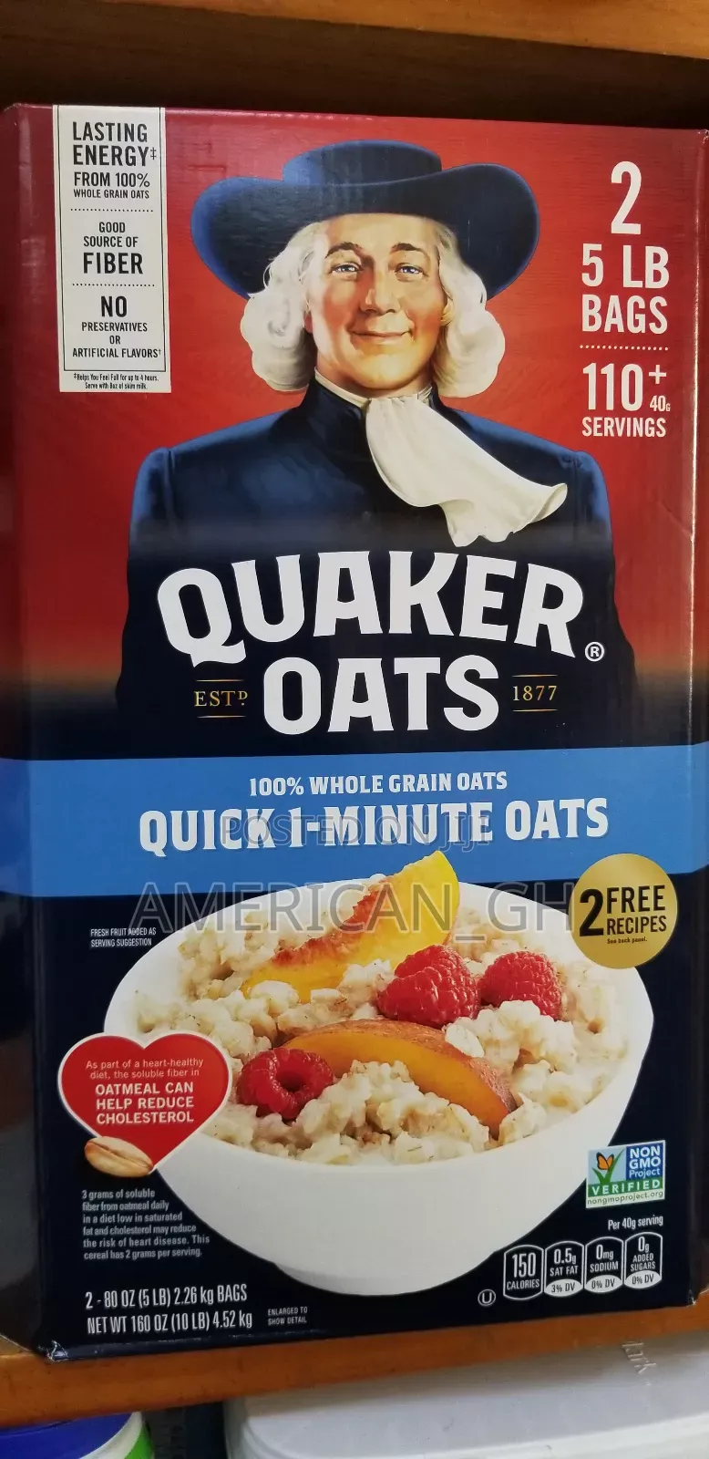 QUAKER Oat Quick 1-Minute Oats, 4.52 Kg