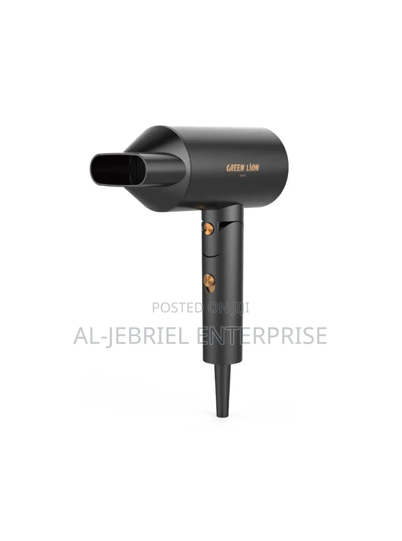 Green Lion Foldable Hand Hair Dryer 2000W Black