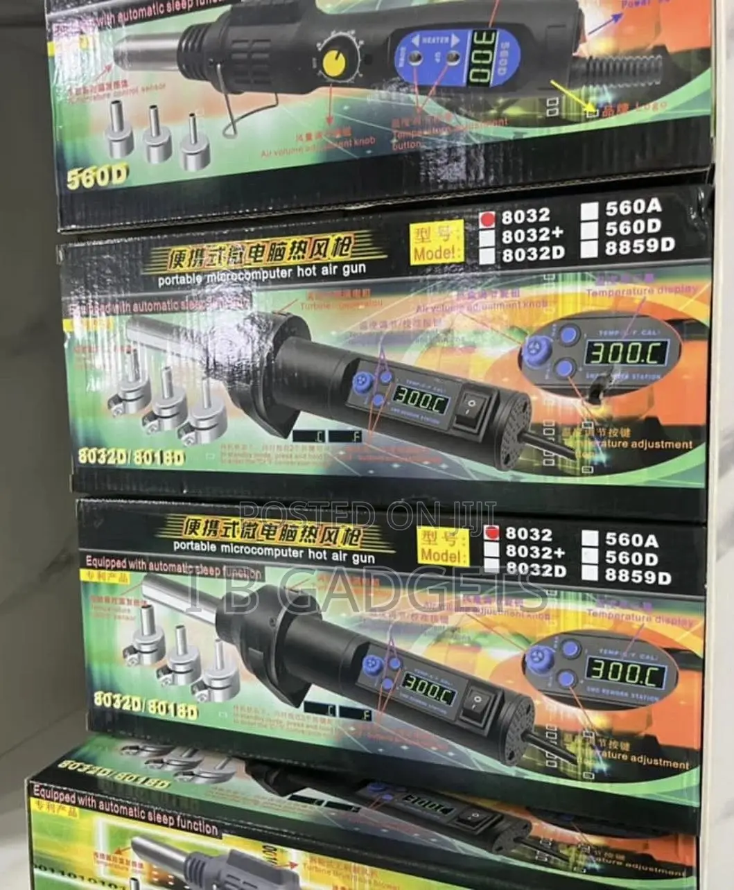 Portable Microcomputer Hot Air Gun