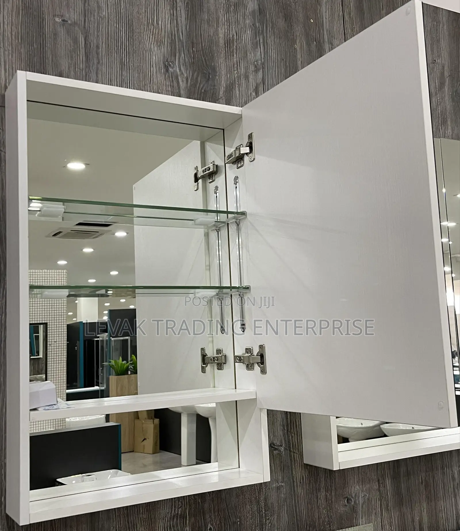 Cabinet Mirror _ Mirror With Shelves