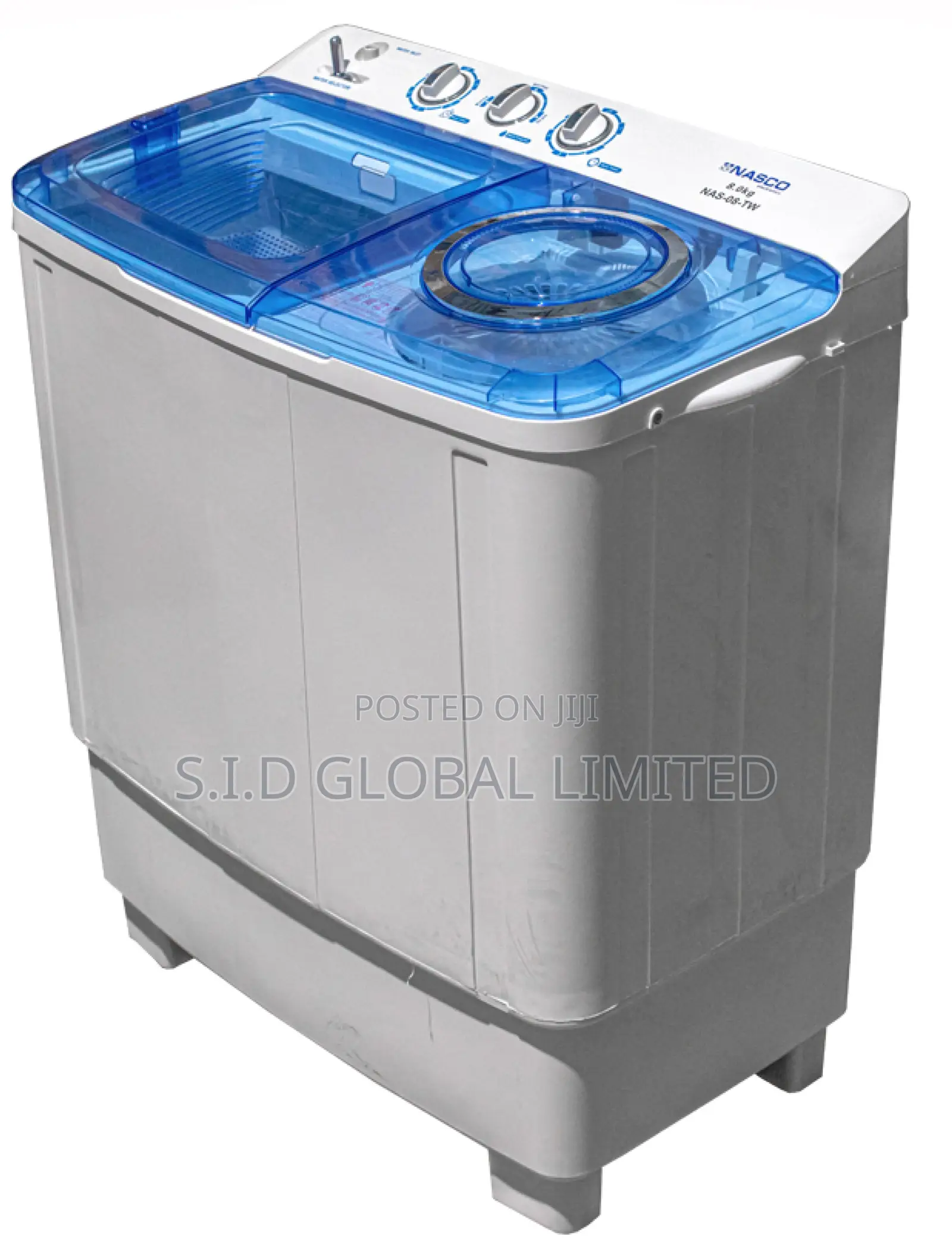 Happy Life NASCO-TWIN-TOP-WASHING-MACHINE-8KG