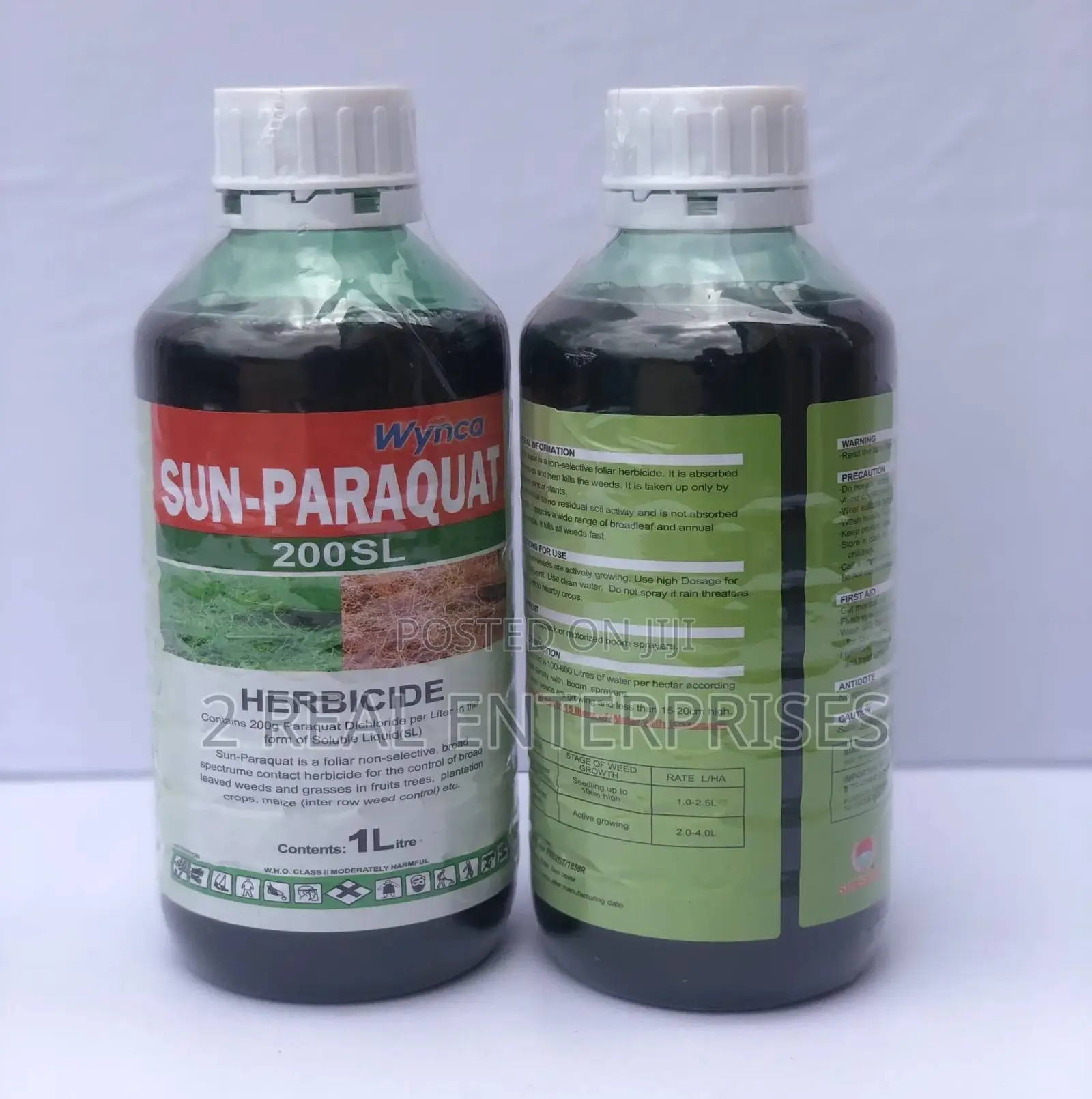 Sun-Paraquat 200sl Herbicide Soluble Liquid 1l