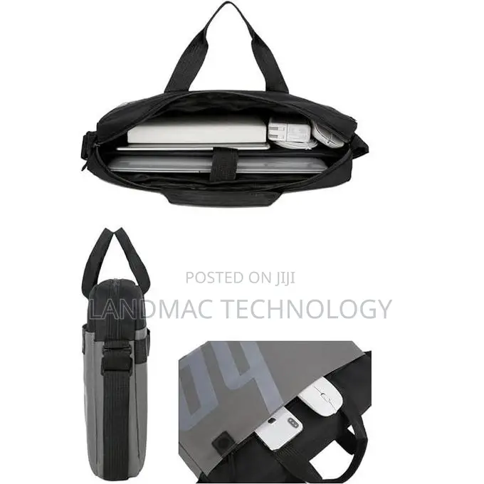 Hp Shoulder Laptop Bag - Grey/Black 15.1 Inches