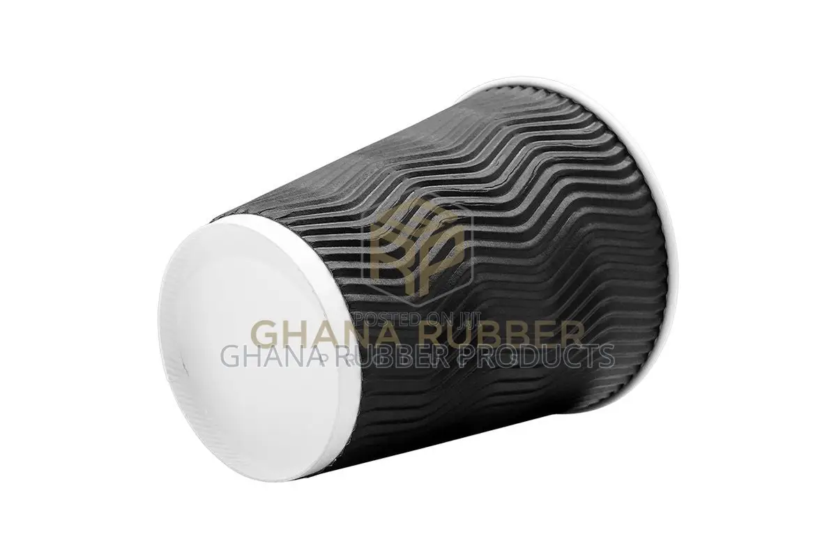 Ripple Paper Cups 8oz Black (No Lids) (500pcs)