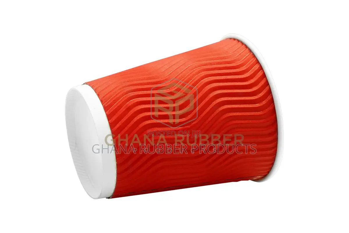 Ripple Paper Cups 8oz Red (No Lids) (500pcs)