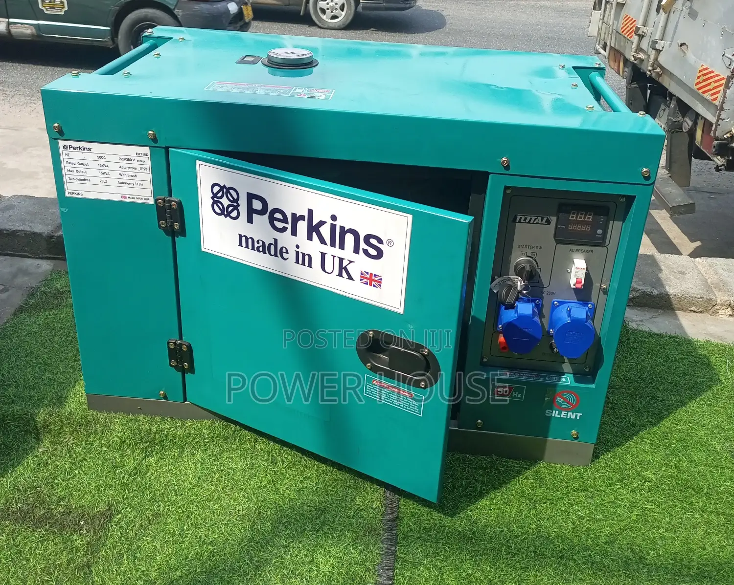 Keys Diesel Generator 15kva Perkins Generator 16500w 230v
