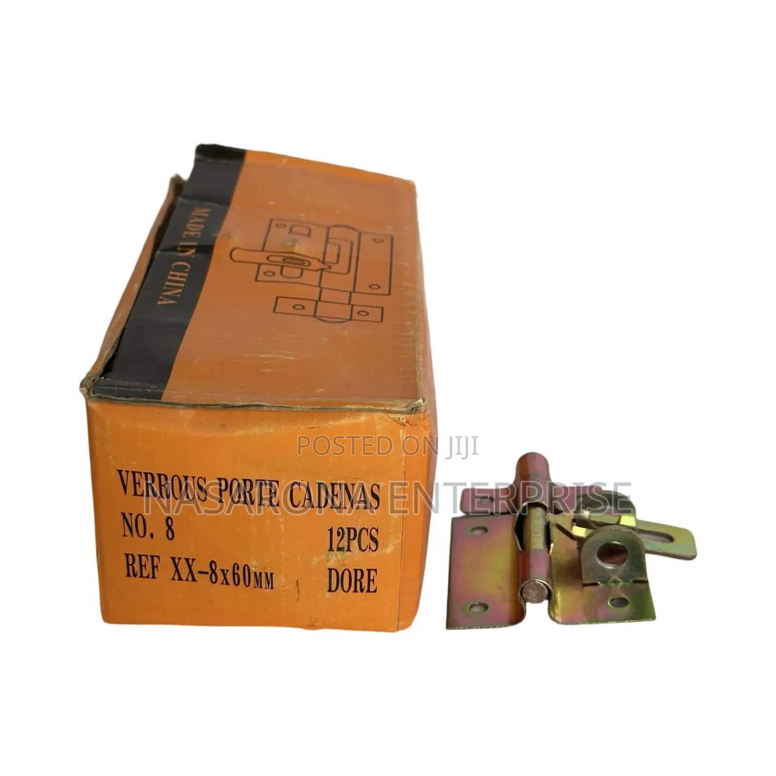 No.8 Tower Bolt (8*60mm) 12 PCS