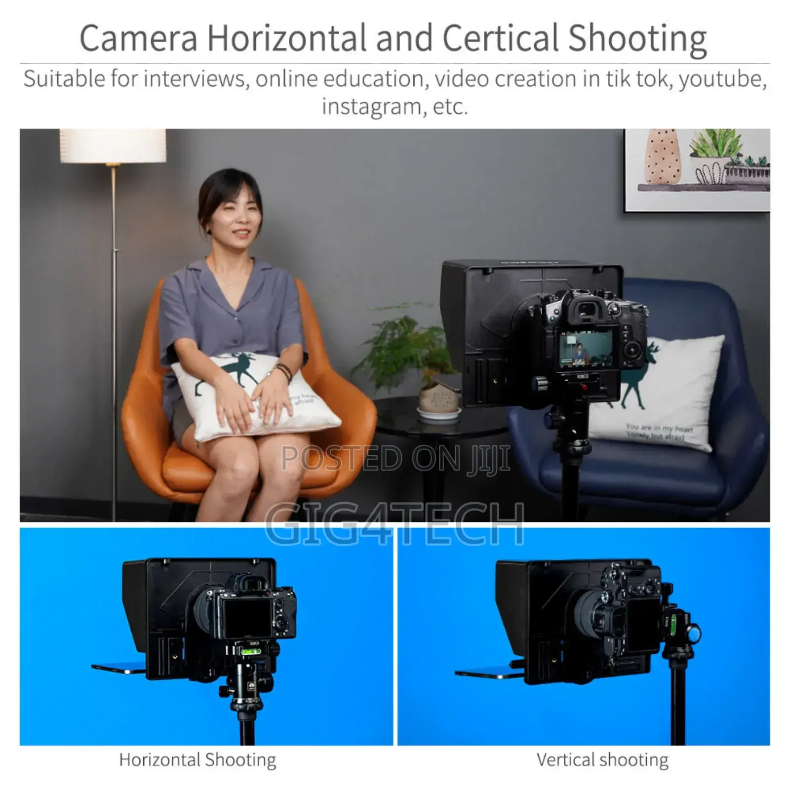 FEELWORLD TP10 Portable 10" Folding Teleprompter