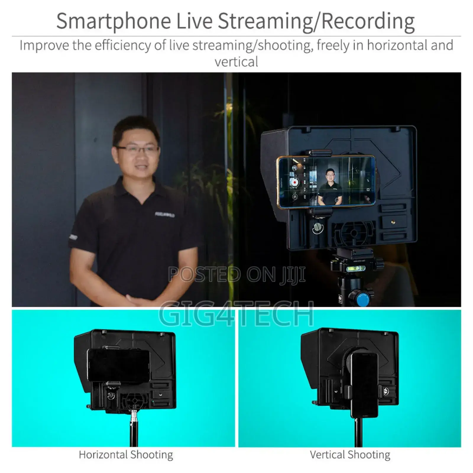 FEELWORLD TP10 Portable 10" Folding Teleprompter