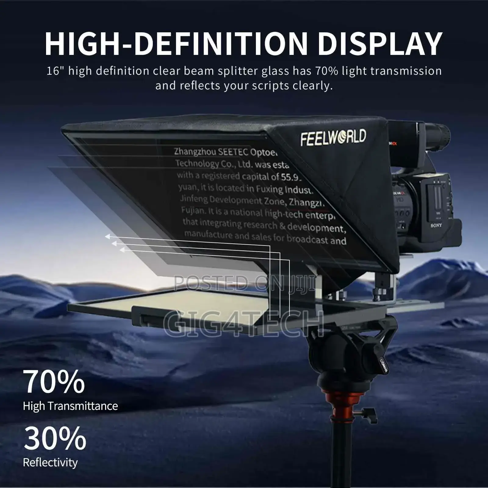 Feelworld Tp16 16 Inch Folding Teleprompter