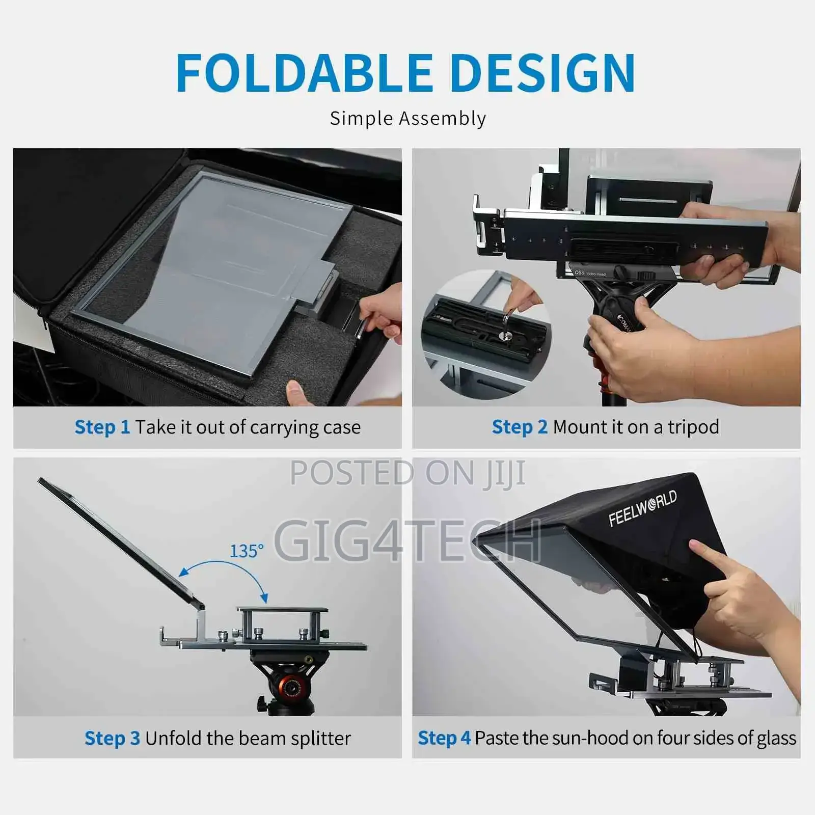 Feelworld Tp16 16 Inch Folding Teleprompter