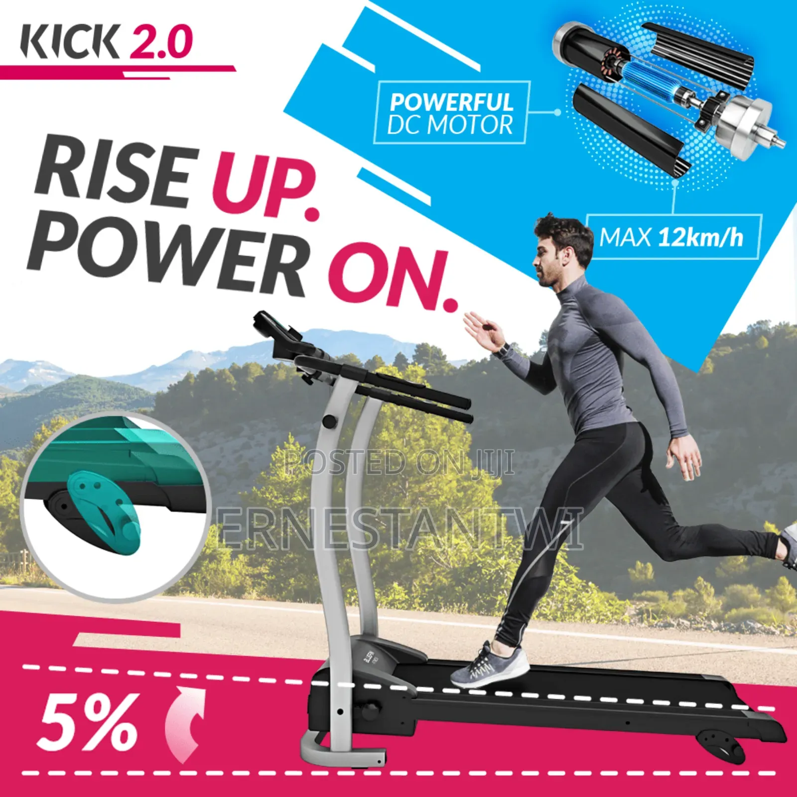 Foldable Treadmill From Bluefin Fitness, UK