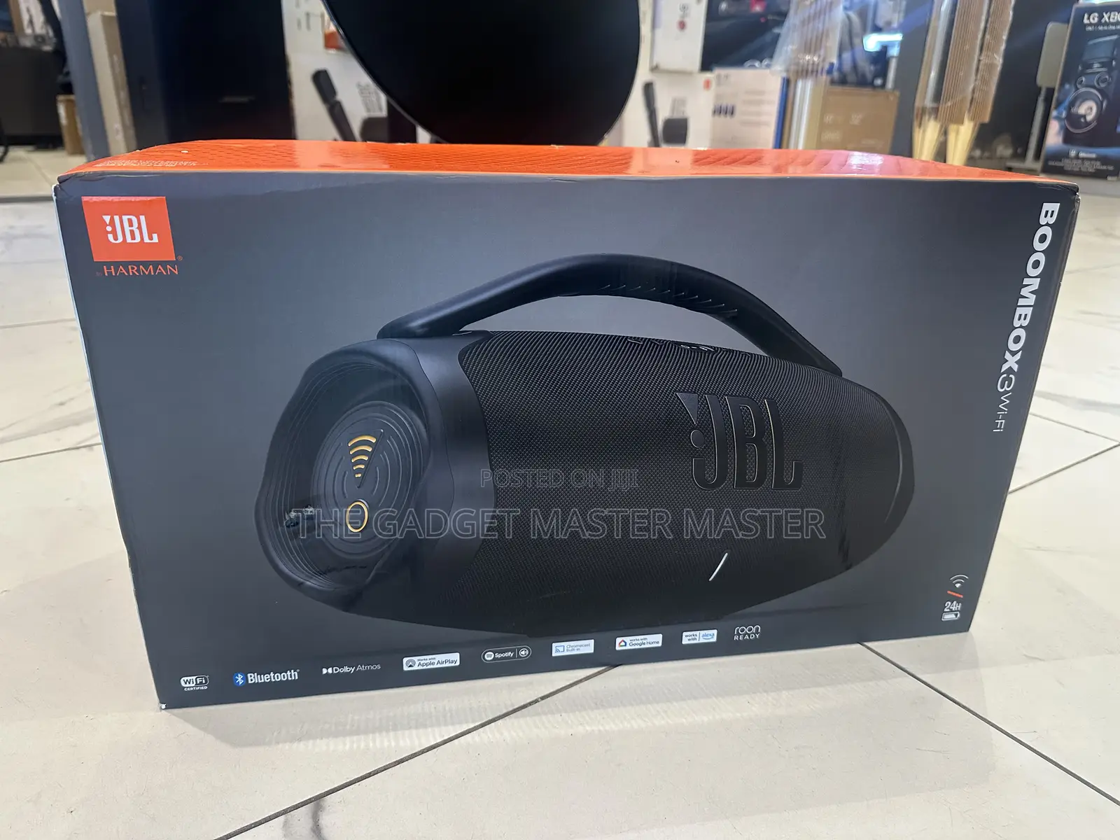 JBL Boombox 3 Wifi Wireless Bluetooth Streaming Portable